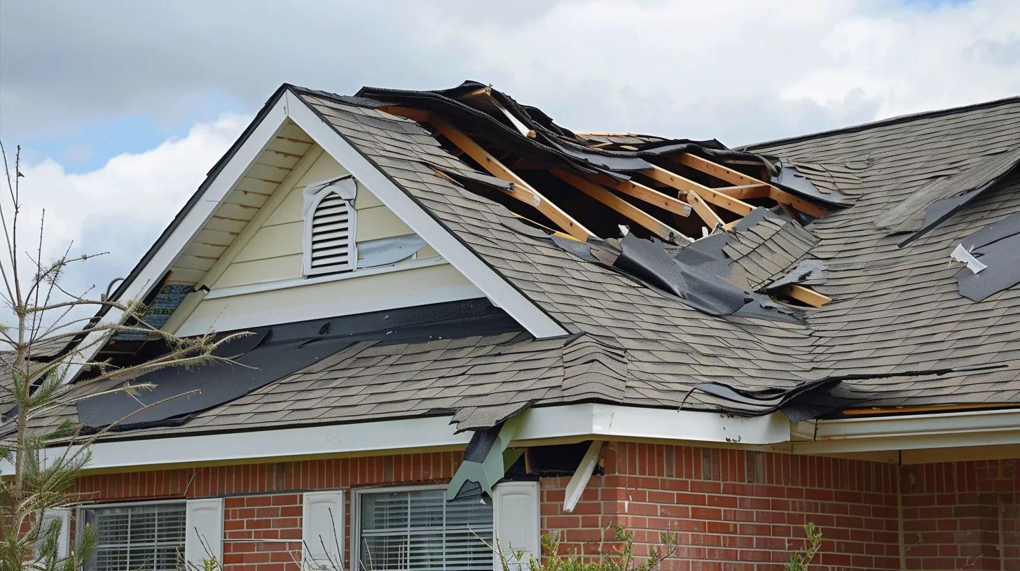 roof damage because of storm