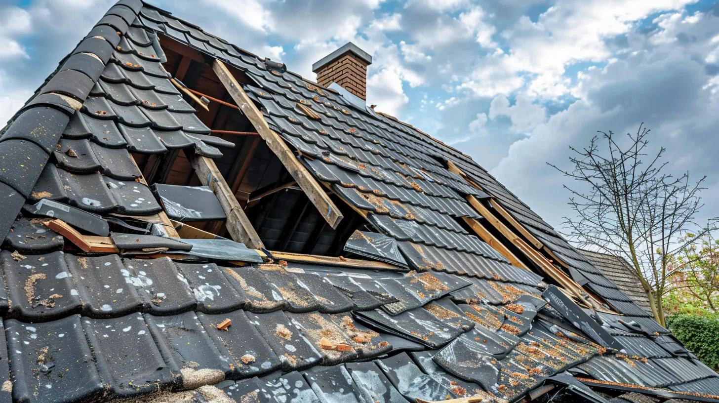 roof damage because of storm
